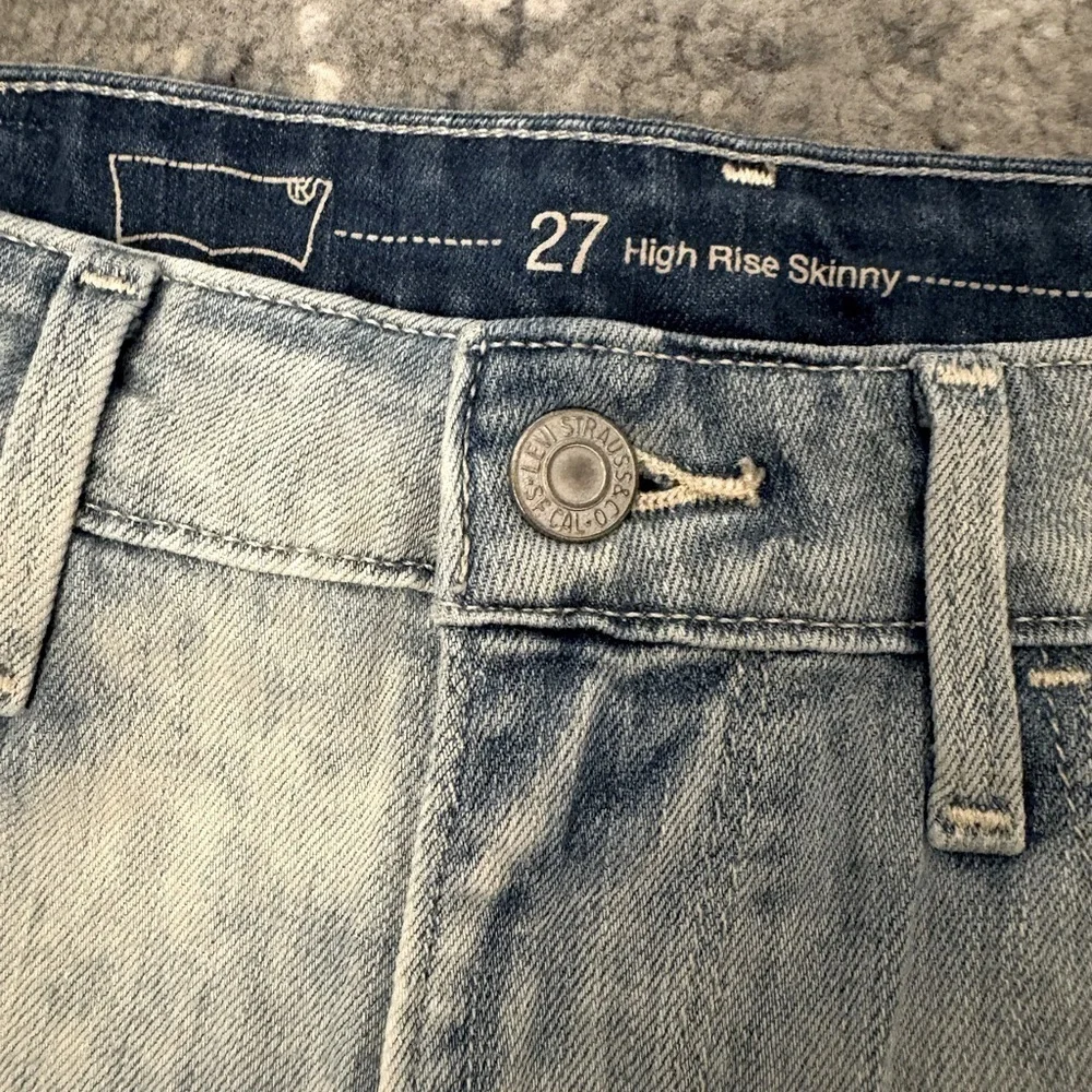 Levi’s high-rise skinny jean, Acid Wash, SZ 27